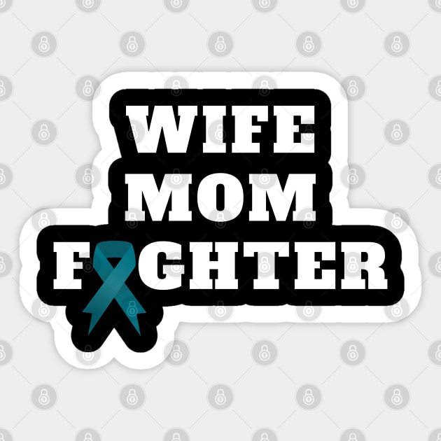 Ovarian Cancer Warrior Sticker by Adisa_store